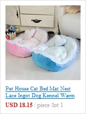 Pet House Cat Bed Mat Nest Lace Ingot Dog Kennel Warm Cat Kennel Pet Kennel Dog Mattress Pet Supplies Cat Litter Mat Cama Gato