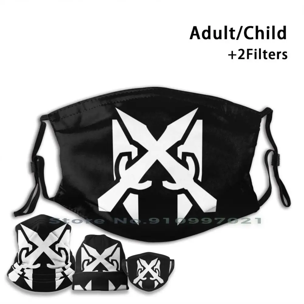 

Skyrim - Riften Symbol ( White ) Washable Reusable Mouth Face Mask With Filters For Child Adult White Riften Town City Cities