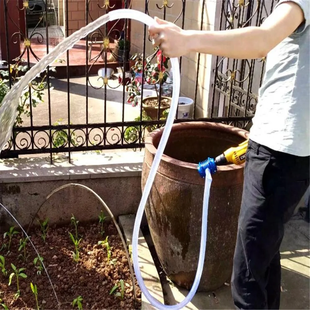 Высококачественный самовсасывающий ручной водяной мини-насос с электродрелью