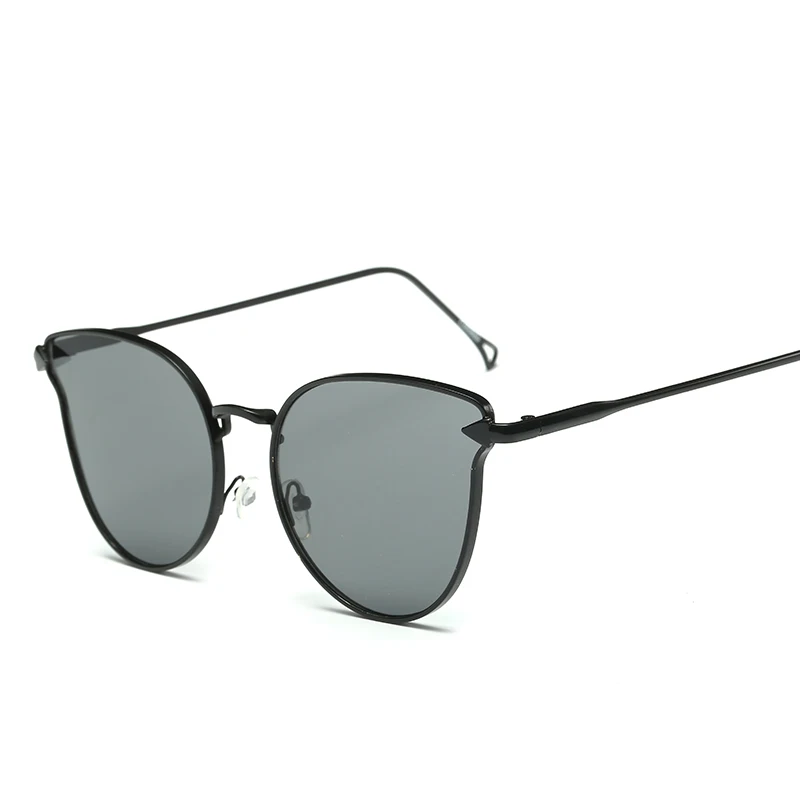 

Розовые винтажные зеркальные женские солнцезащитные очки кошачий глаз круглые брендовые дизайнерские женские солнцезащитные очки со стре...