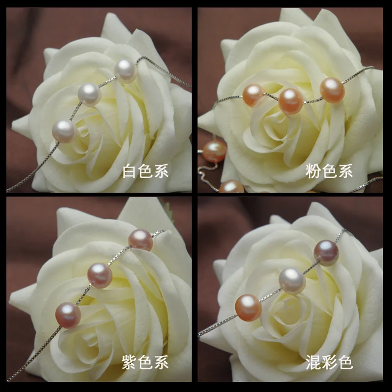 Полная звезда натуральный пресноводный жемчуг ожерелье двойной кисточкой кулон