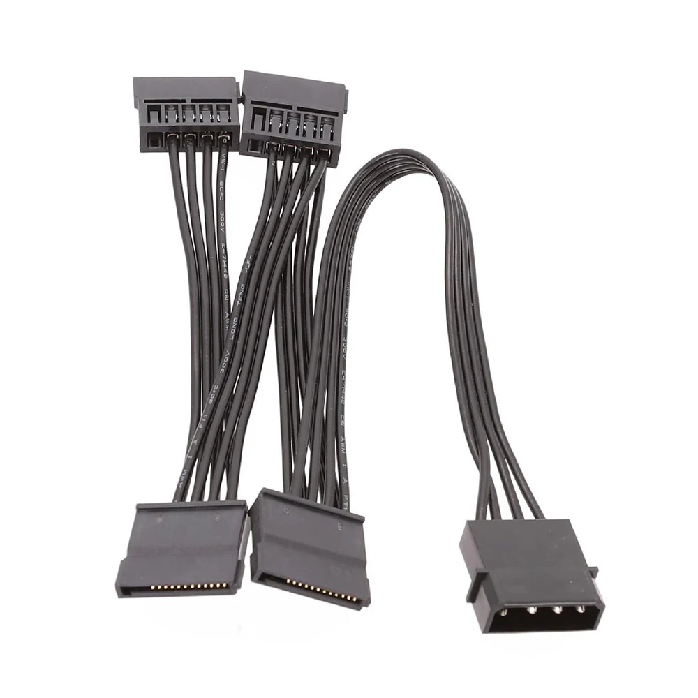 

SATA Power Adapter Cable IDE 4 Pin Male to SATA 15 Pin Female Extension Cable Splitter Connector Hard Drive Power Converter