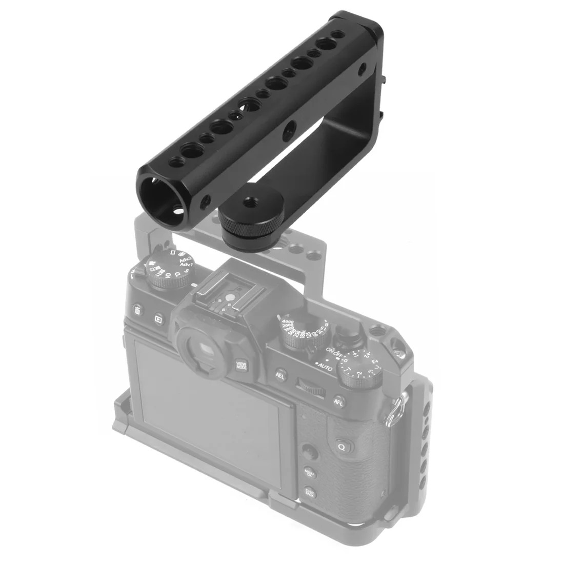 BGNing Aluminum Alloy Top Handle Grip with 1/4 3/8 Thread Cold Shoe Mount for DJI Ronin S Zhiyun Crane 2 Gimbal Stabilizer | Электроника