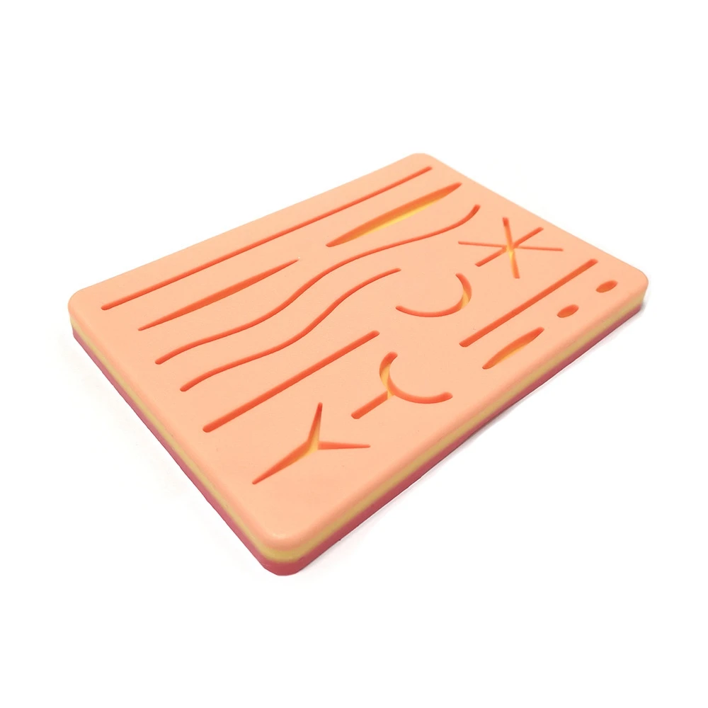 

Skin Wound Suture Training Kit Pad Silicone Suture Pad Trauma Practice Module Surgical Wound Suture Training Accessories