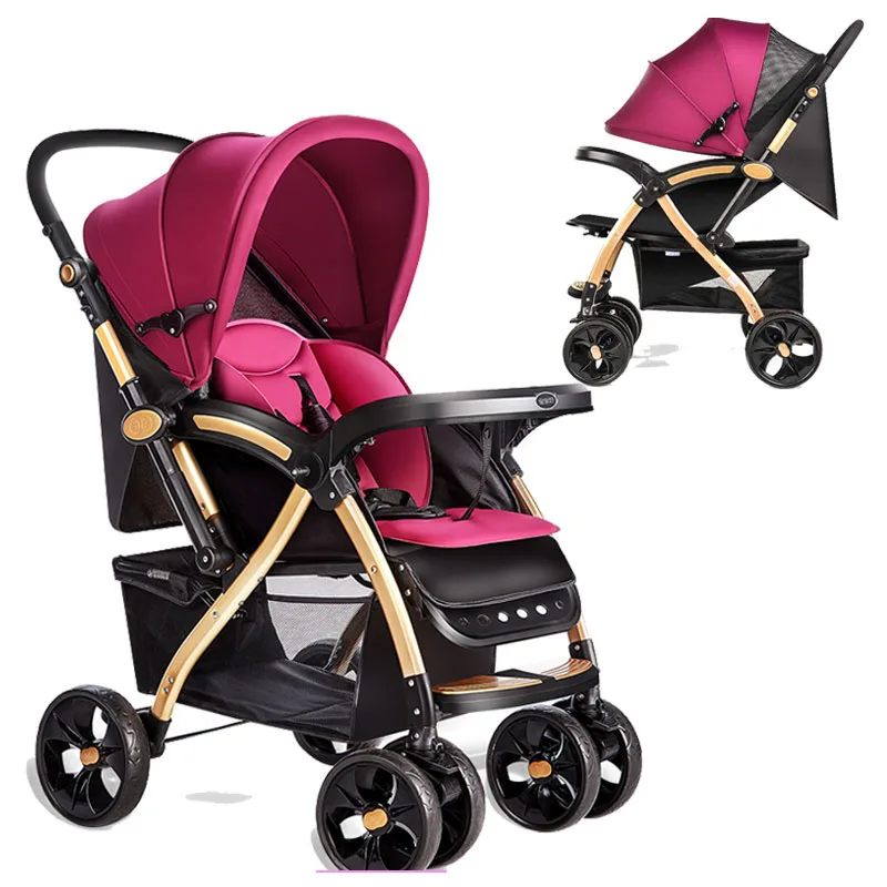 Детская коляска с высокой посадкой детская портативная складная обеденная