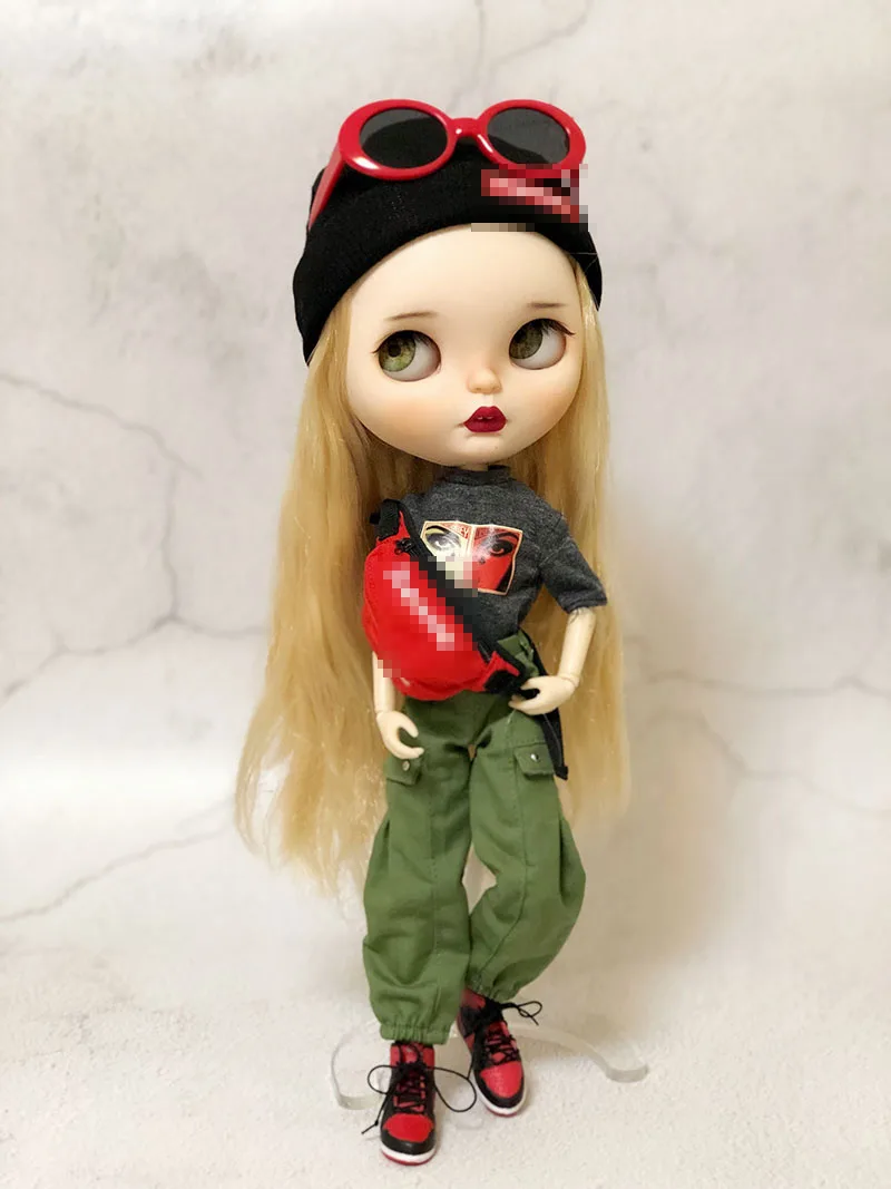 Модные Длинные повседневные армейские брюки с поясом для кукол blyth azone licca ob24 1/6 1
