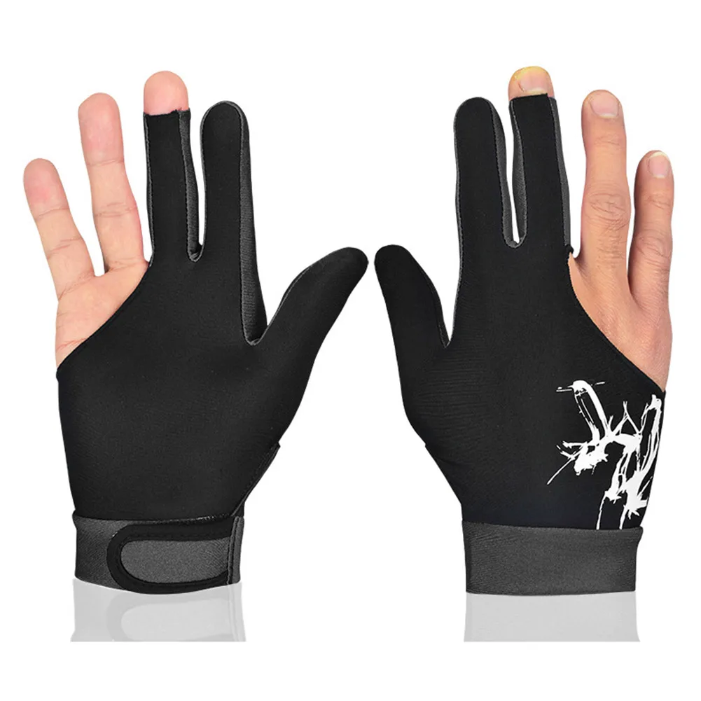 

1pcs Man Woman Elastic 3 Fingers Show Gloves for Billiard Wear on The Right or Left Hand MC889