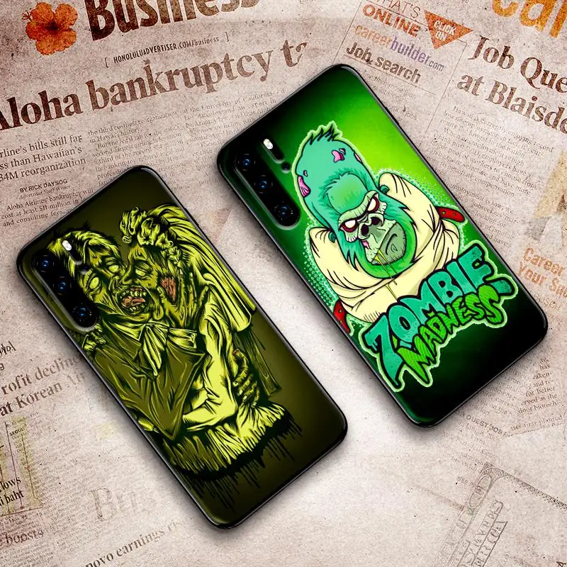 Мягкий силиконовый чехол для huawei P10 телефона Zombie Girl P20 2019 P8 P9 Mini P30 LITE P Smart Z 2018 Pro Coque |