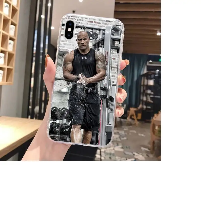 

The Rock Dwayne Johnson Phone Case For Clear-Iphone 5 5s se 6 6s 7 8 11 12 X Xs Xr Pro Plus Max Mini Cover