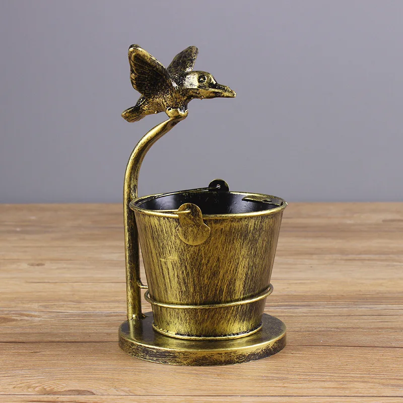 Пепельница из кованого железа в ретро-стиле креативное ремесло реквизит для бара