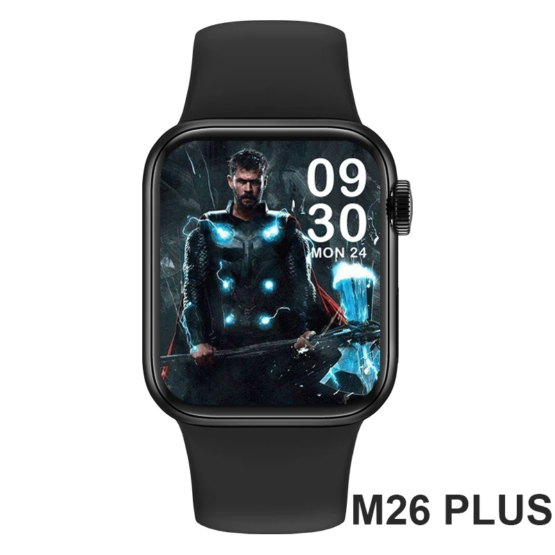 

Смарт-часы M26plus 2021 дюйма HD дисплей Беспроводная зарядка M26 plus Смарт-часы для мужчин и женщин фитнес-трекер