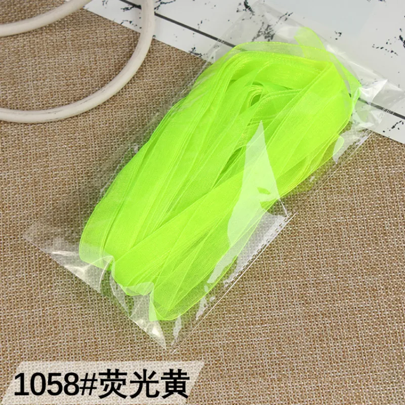 11 ярдов/рулон шифоновые ленты из органзы 6 мм|Ленты для шитья| |