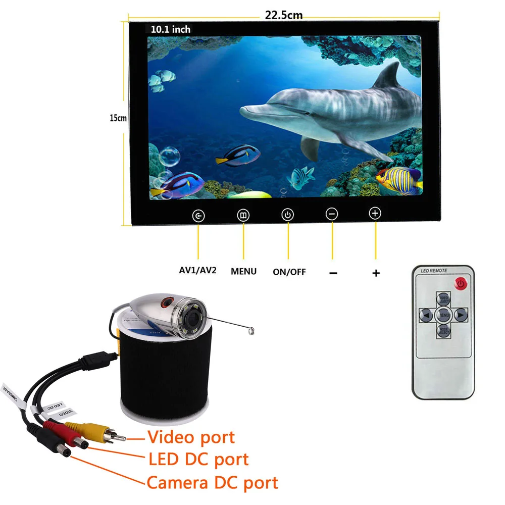10&quot 1000TVL HD Wifi Wireless Underwater Fishing Video Camera Kit For IOS Android APP Supports Record and Take Photos | Спорт и