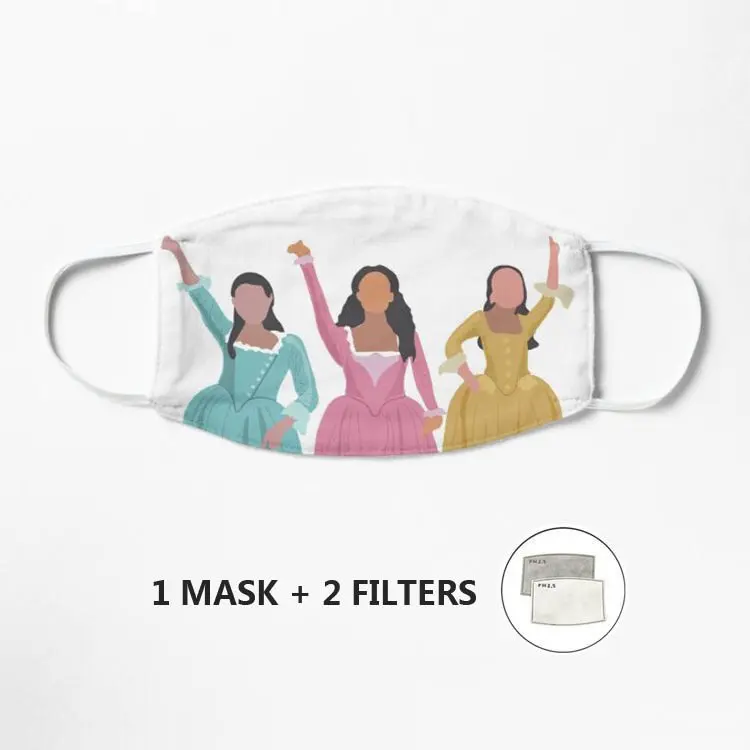 

Schuyler сестры (большой) маска для лица многоразовая маска моющиеся Mascarillas защитная маска уличная Лыжная маска