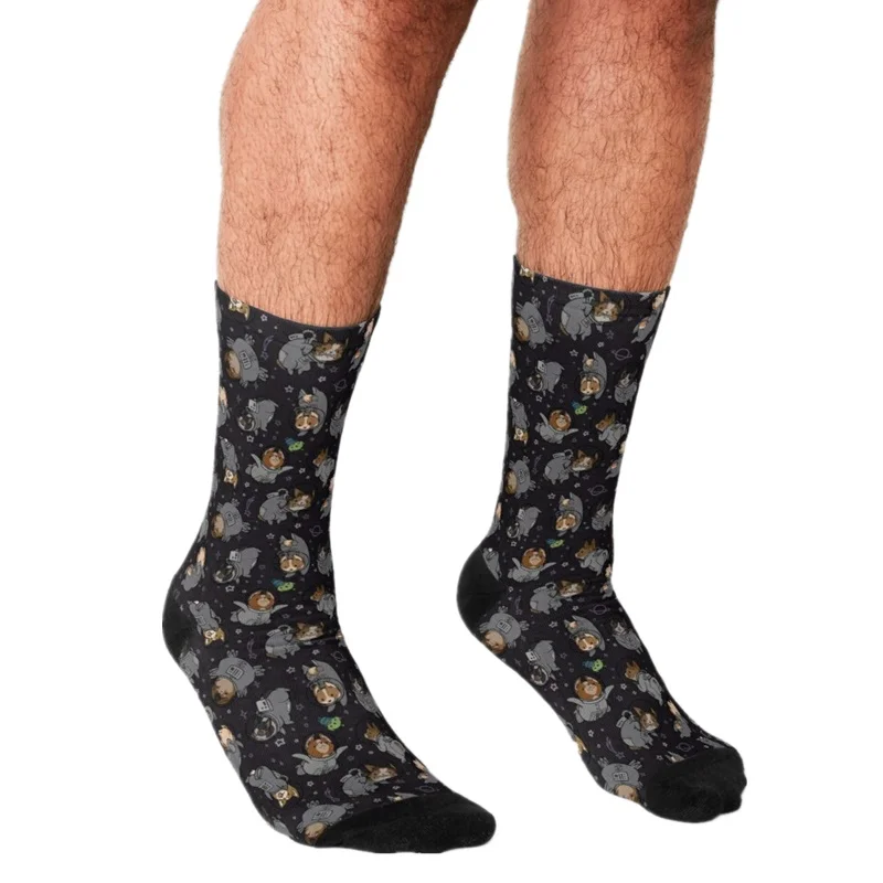 

2021 Funny Socks Men harajuku Chocolate Covered Strawberries Printed Happy hip hopovelty Skateboard Crew Casual Crazy Socks