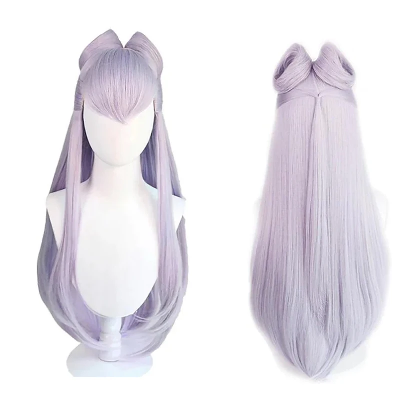 HAIRJOY LOL Arcane KDA Evelynn Eve Cosplay Wig Long Straight Purple Synthetic Hair Anime Wig