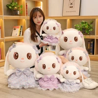 30 50 cm lolita outfit rabbit best selling animal plush toy birthday gift girl sleeping pillow kawaii comforting doll brinquedos
