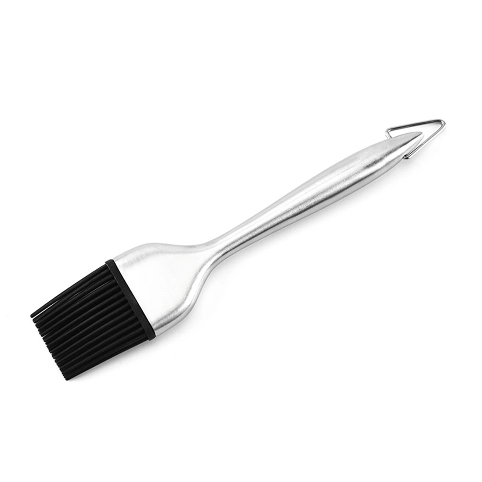 

Silicone BBQ Brush with Stainless Steel Handle Heatproof Pastrys Barbecue Flavor Brush FBS889