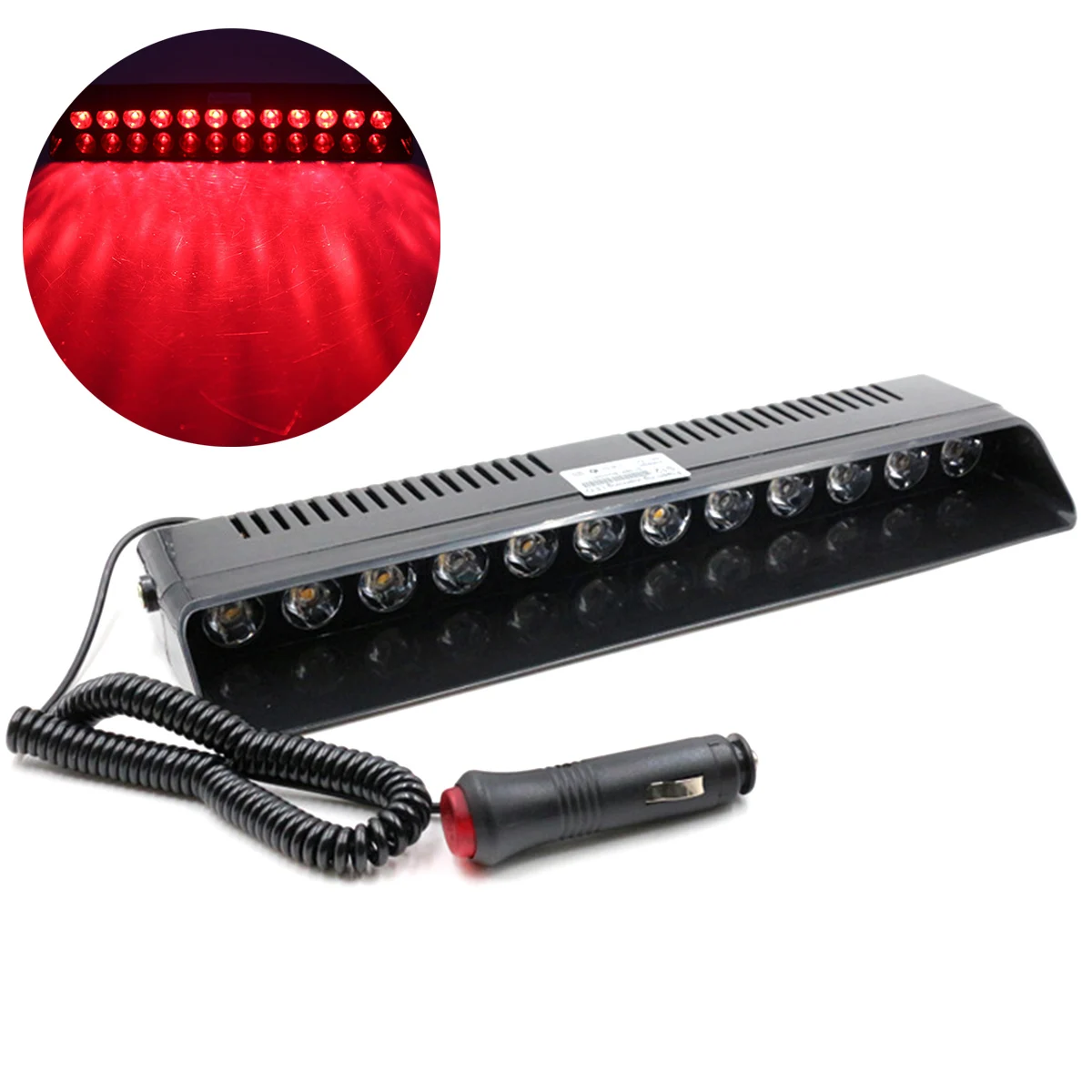

12V 12LED Car Truck Flash Light Suction Cup Warning Strobe Light