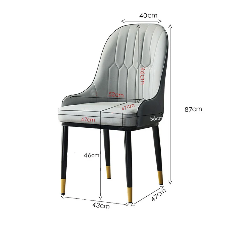 43*47*87 см обеденный стул роскошный для столовой чистый красный лак ногтей макияж