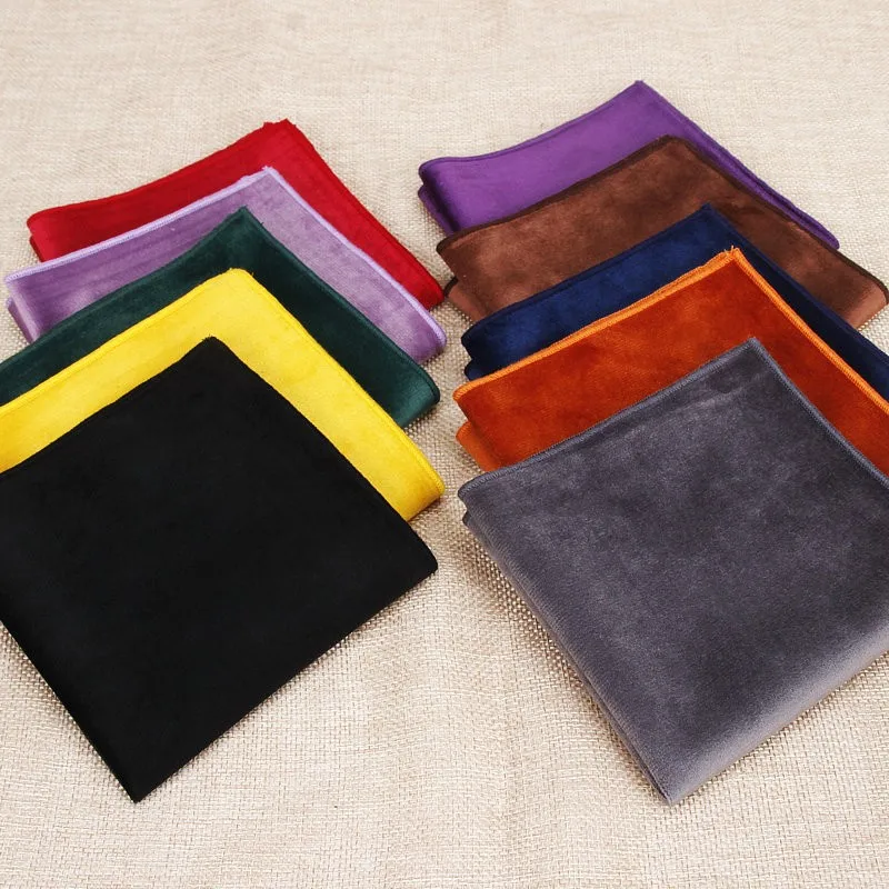 Новый модный Карманный квадратный зеленый красный темно синий однотонный