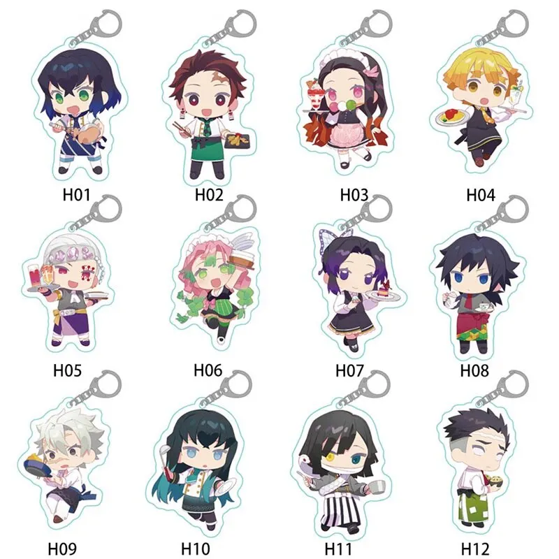 

Kawaii Demon Slayer: Kimetsu no Yaiba Acrylic Keychain Keyring Cosplay Anime