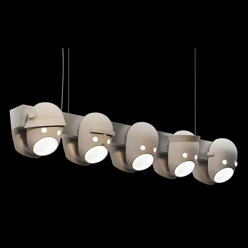 LED Chandelier Nordic designer restaurant retro personality creative lighting living room villa decoration Hanging lamp Fixtures