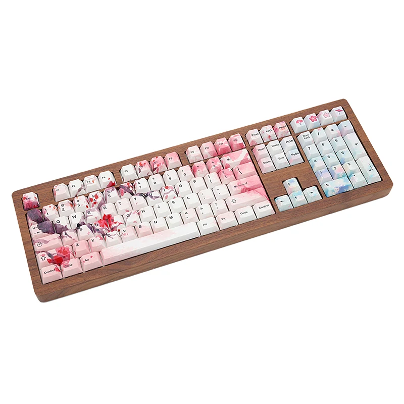 JKDK sakura five surface sublimation cherry profile 108/126 клавиш для механической клавиатуры mx switch