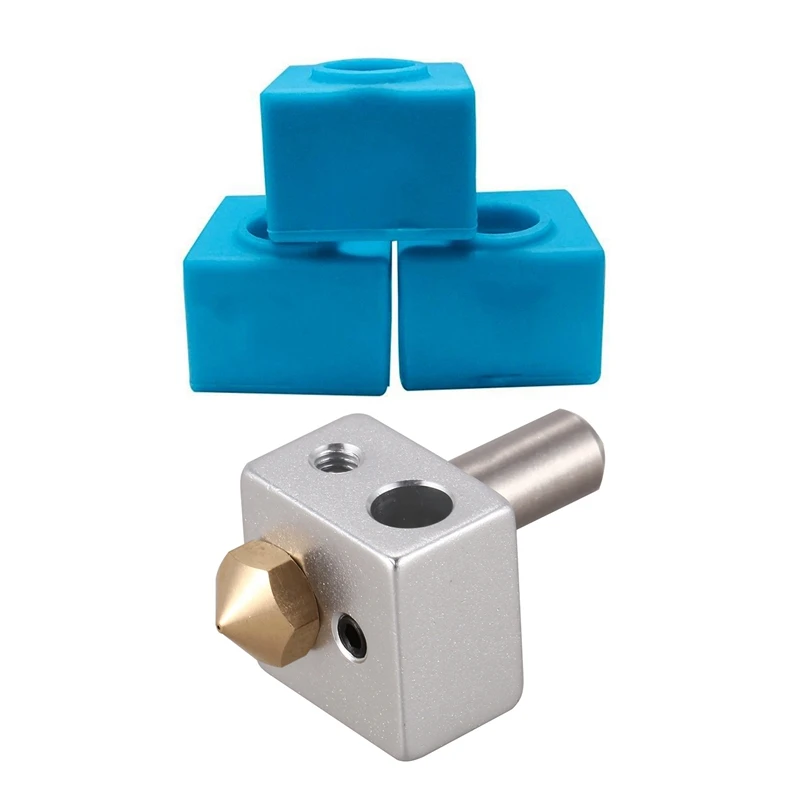 

3Pcs Mk10 Silicone Socks Instead Ceramic Insulation Silicone Heater Cover & 1 Set MK10 Kit For 3D Printer M7 Nozzle