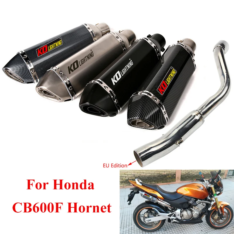 

Для Honda CB600 CB600F Hornet выхлопная труба для мотоцикла боковая Европейская версия Средний Соединительный трубный глушитель дБ убийца слипоны мод...