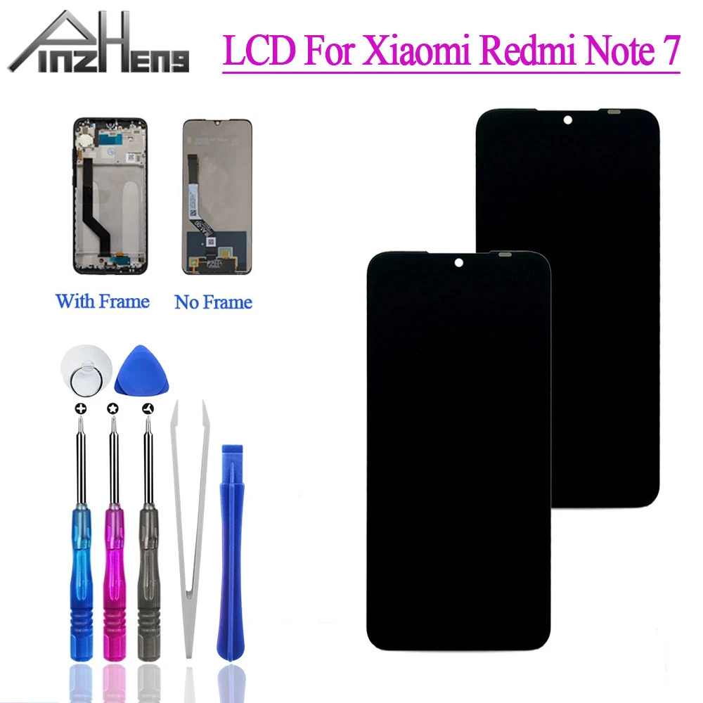 ЖК дисплей PINZHENG для телефона Xiaomi Redmi Note 7 с сенсорным экраном и дигитайзером в
