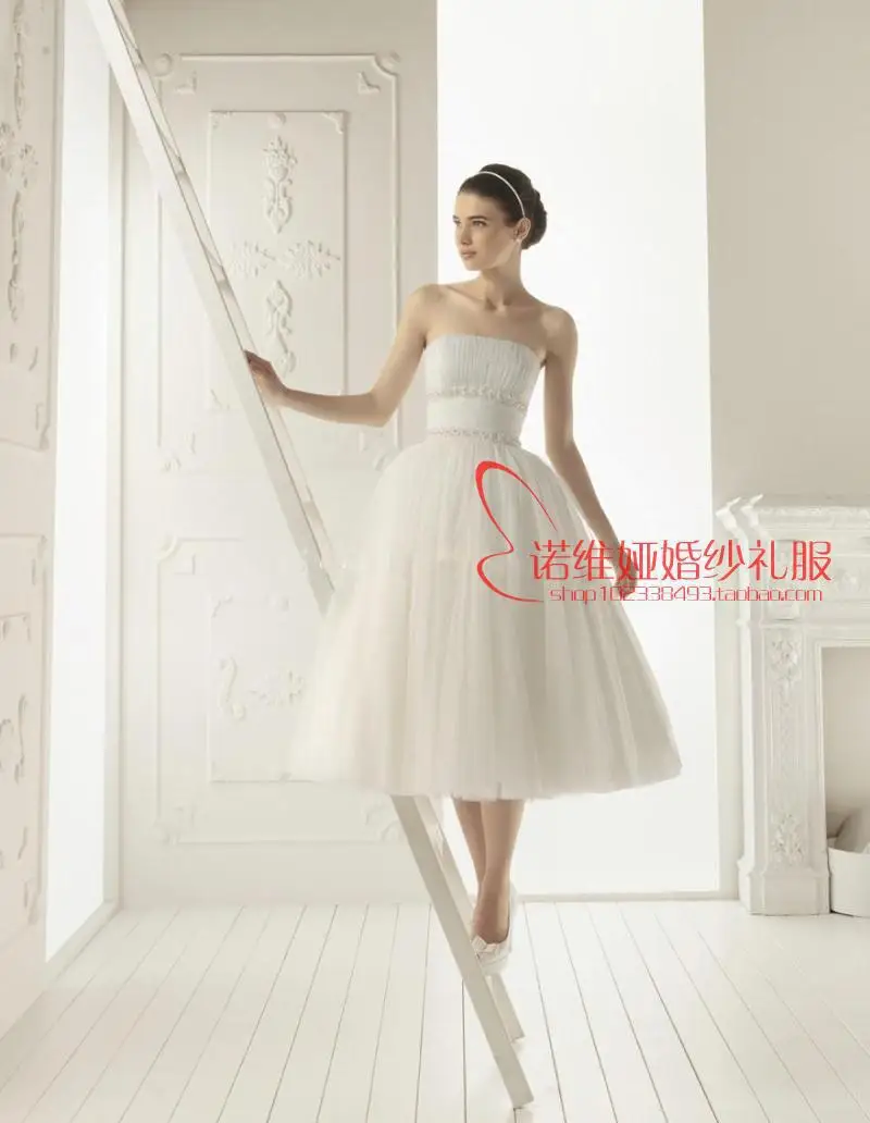 

free shipping Cheap bride dress 2016 new fashion sexy casamento vestidos de noiva short tulle wedding dresses bridal gown
