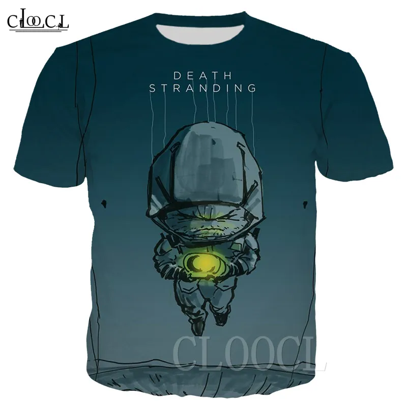 Футболки для игры Death Stranding женская и мужская одежда с 3D принтом футболки круглым