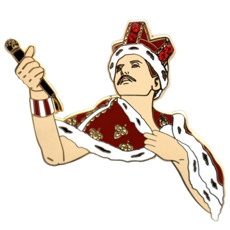 Музыкальная брошь Freddie Mercury Queen булавки эмалированные металлические значки