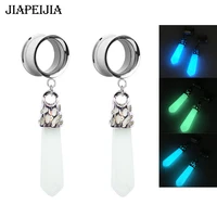 luminous ear plugs tunnel and gauges stud earring ear stretcher expander