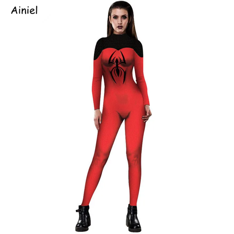 Женский костюм с супергероями Venom Spider зентай на Хэллоуин|Костюмы из фильмов и ТВ| |
