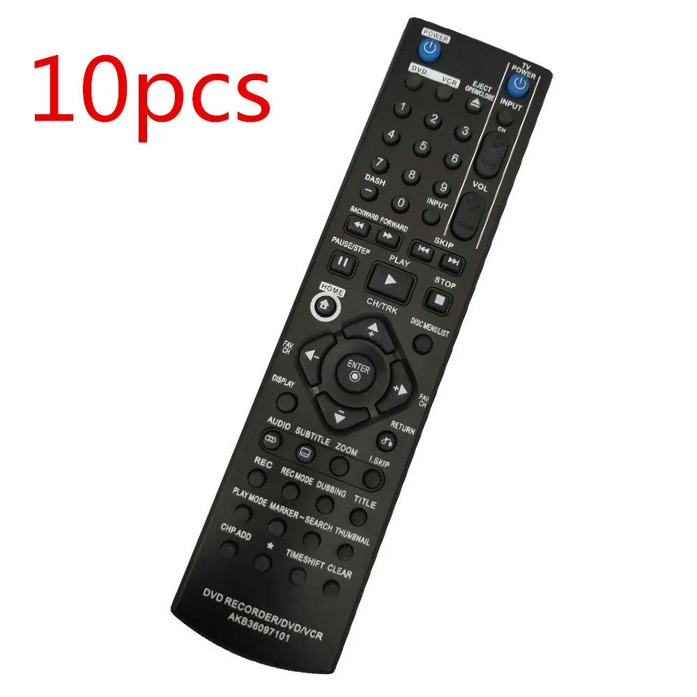 (10pcs)NEW Replacement for LG DVD Recorder DVD VCR Remote control AKB36097101 FOR...