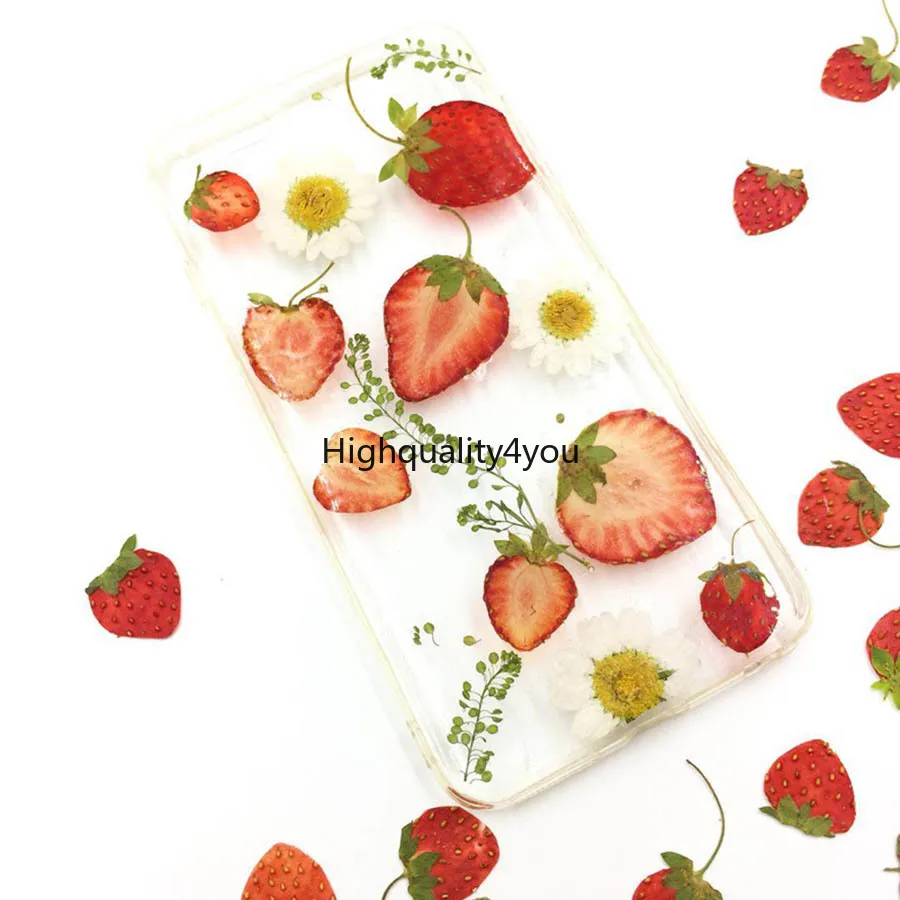 10 шт. сушеные прессованные фрукты клубника ломтики фоторамка для ювелирных