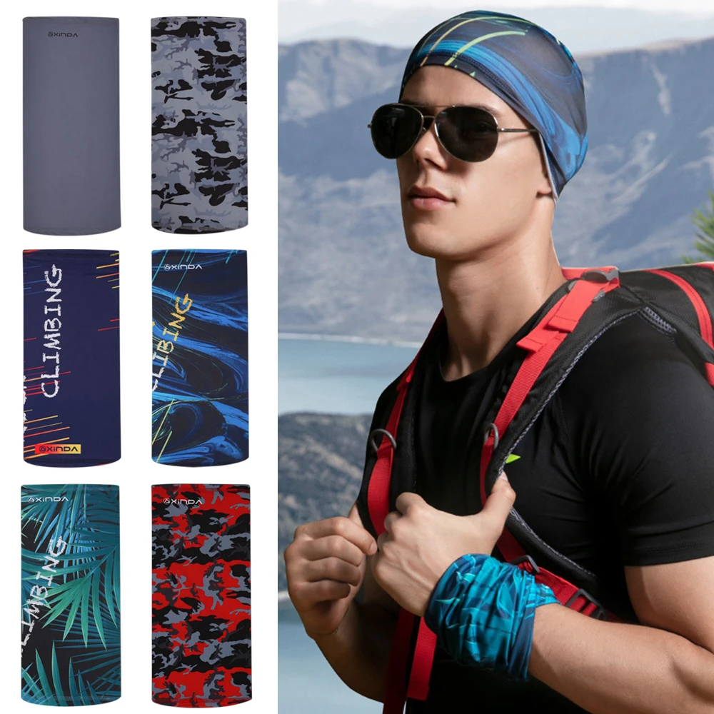 1 шт. открытый езда мужчины и женщины пройти ледяной шелк волшебный платок Лето