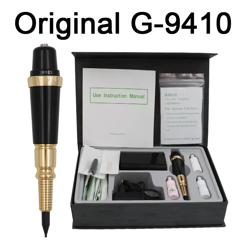 Professional Taiwan Original G-9410 Giant Sun Permanent Makeup machine Tattoo Gun With 50Pcs 1R Needle 50Pcs 1R Needle Tips