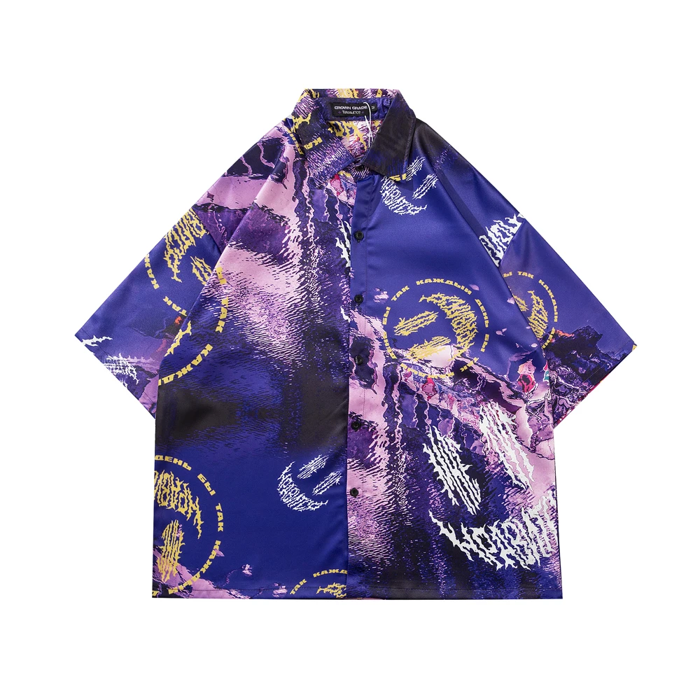 Голубая готическая одежда летние топы плюс размера блузка уличная больших