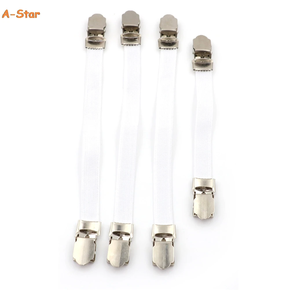 

Hot Sale 4pcs Ironing Board Cover Clip Fasteners Tight Fit Elastic Brace Ties Straps Grip Dropshipping