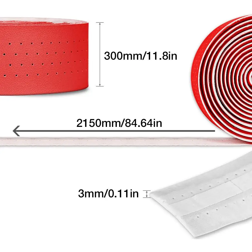 

2pcs Road Bike Bicycle Handlebar Belt Anti-skid Shock Absorption Straps Cycling Handle Tape Riding Accessories