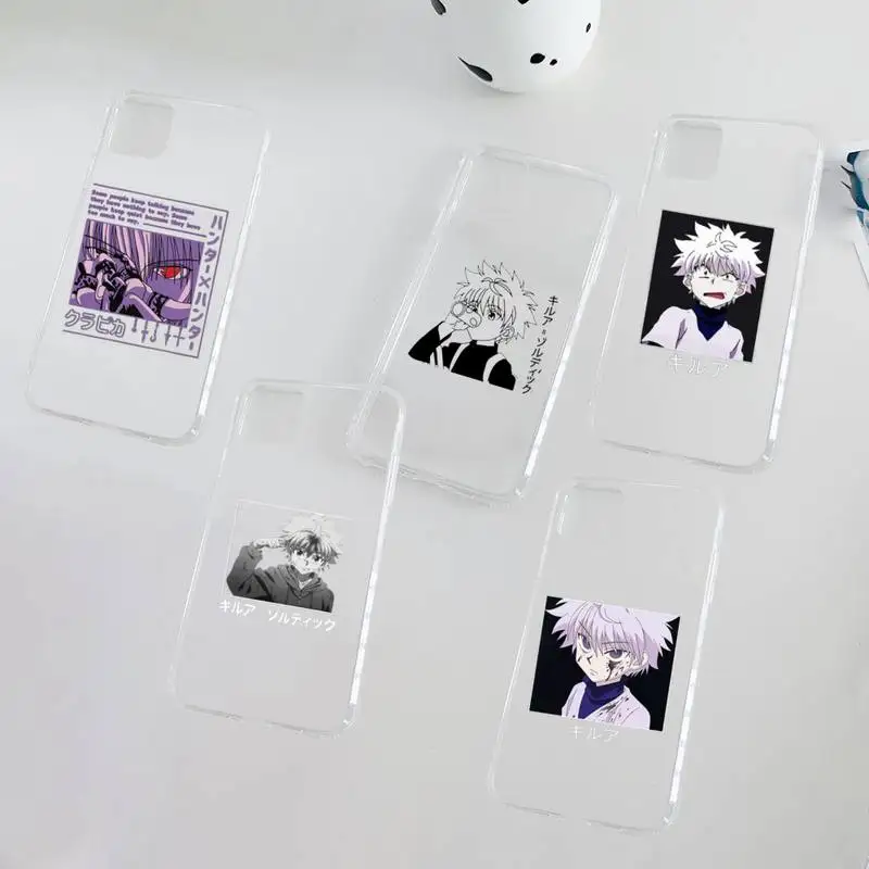 

hunter x hunter Phone Case Clear Transparent for iPhone 11 12 13 mini pro XS MAX 8 7 6 6S Plus X 5S SE XR 2020