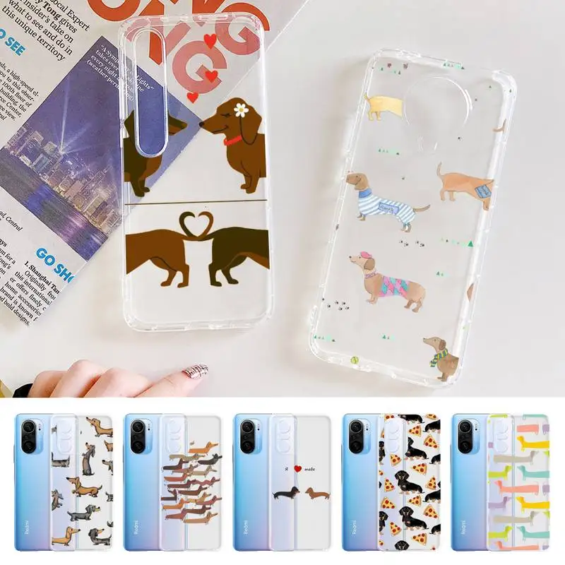 

Dachshund Dog Phone Case For Xiaomi 10t pro 11 Note10lite Redmi 5plus 7A 8 K20pro 9A Note 9 Pro Max s 10