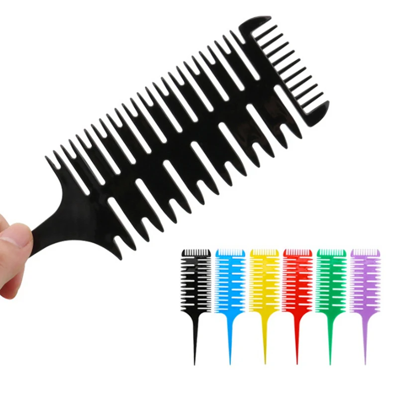 

1pc Professional Hair Dyeing Comb Weaving Hair Brush Sectioning Highlight Comb Barber Hairdressing Combs Salon Hair Styling Tool