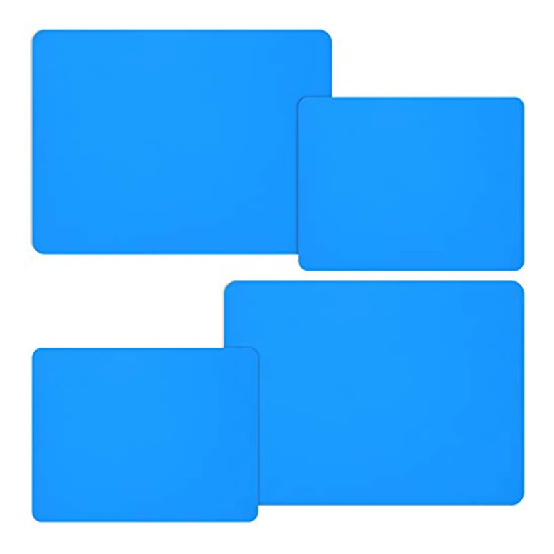 

4 Pieces Silicone Mats for Crafts Resin Jewelry Casting Mat Tumbler Sheets Waterproof Heat-Resistant Silicone Sheet