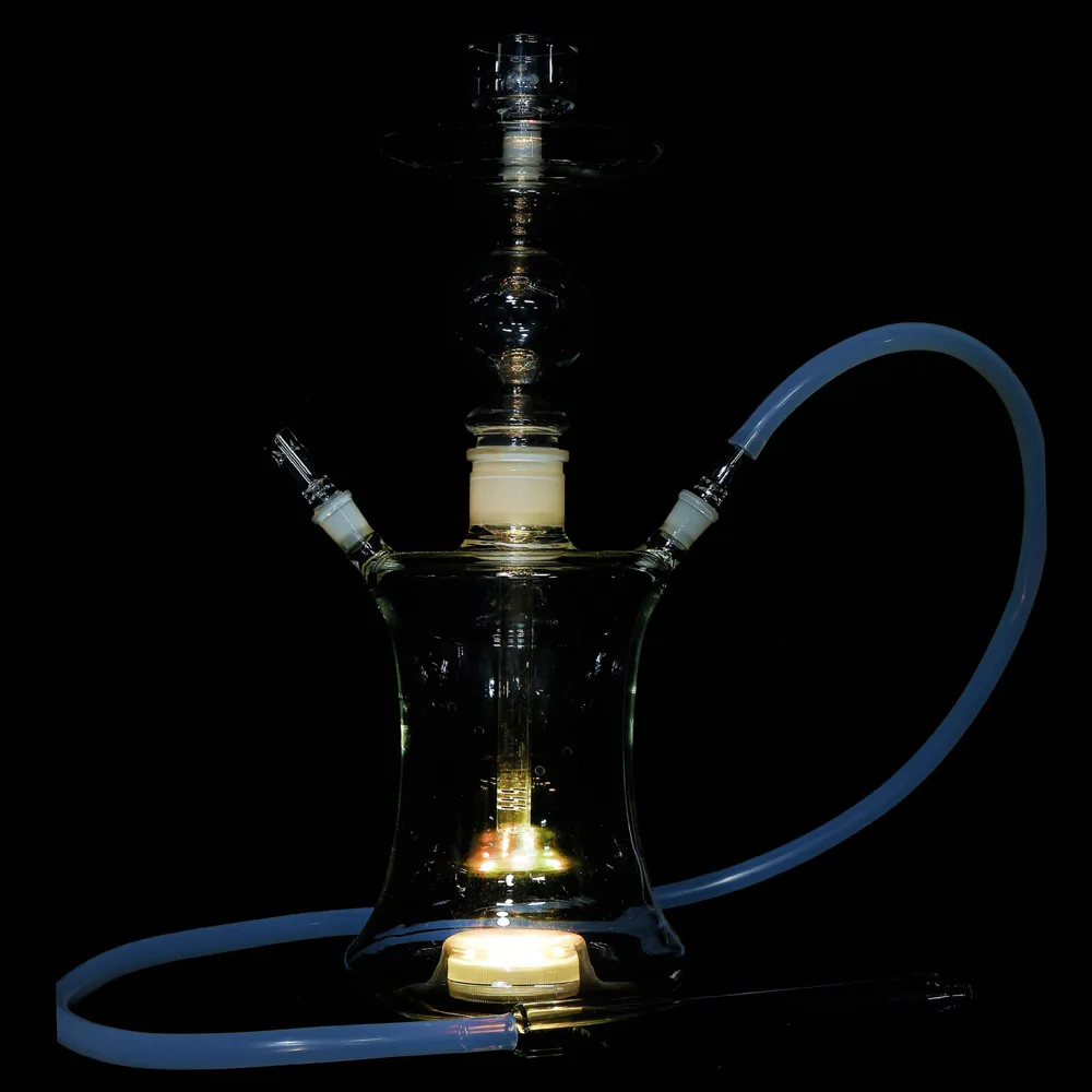 Полный набор кальян для табака наргильный Sheesha аксессуары со светодиодной подсветкой Narghile стеклянная колба кальян Бонг для курения