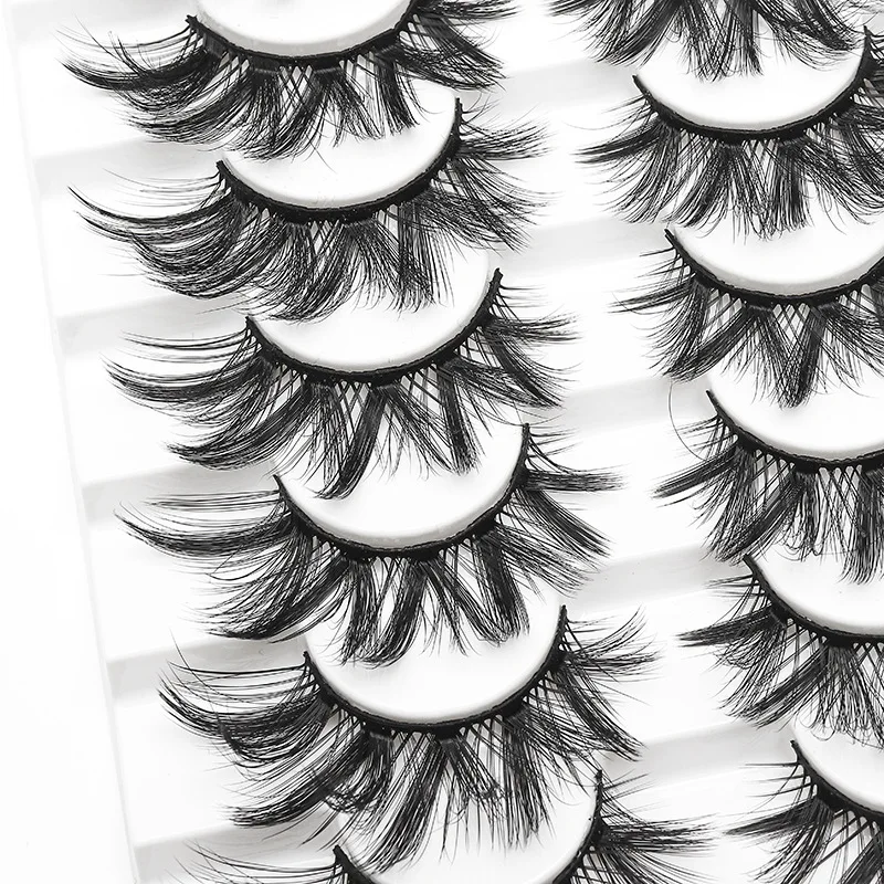 8 пар 3D норковые накладные ресницы Multilay натуральные пушистые драматические