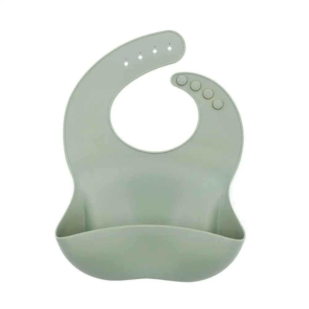 Soft Silicone Wipe Clean Waterproof Baby Bibs | Детская одежда и обувь